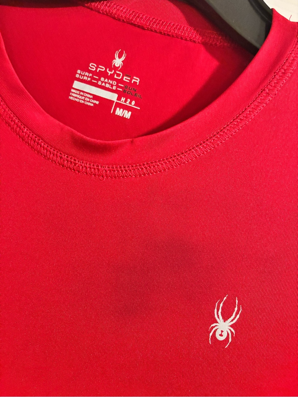 Spyder Kids Red Rashguard Swim Shirt
